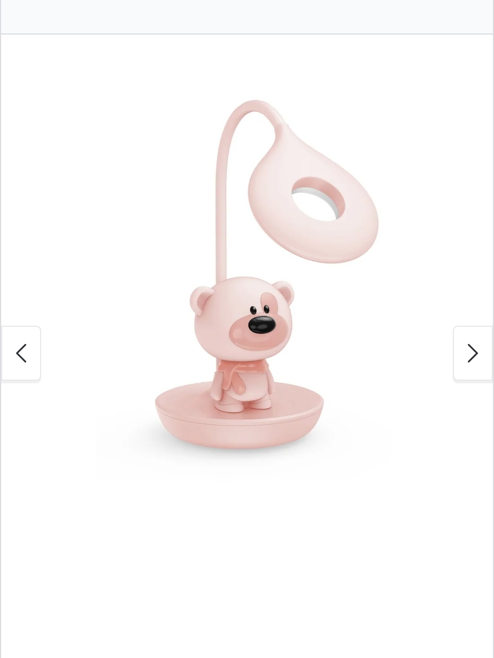 Pink Bear LED Table Lantern - Cute Kids Night Light